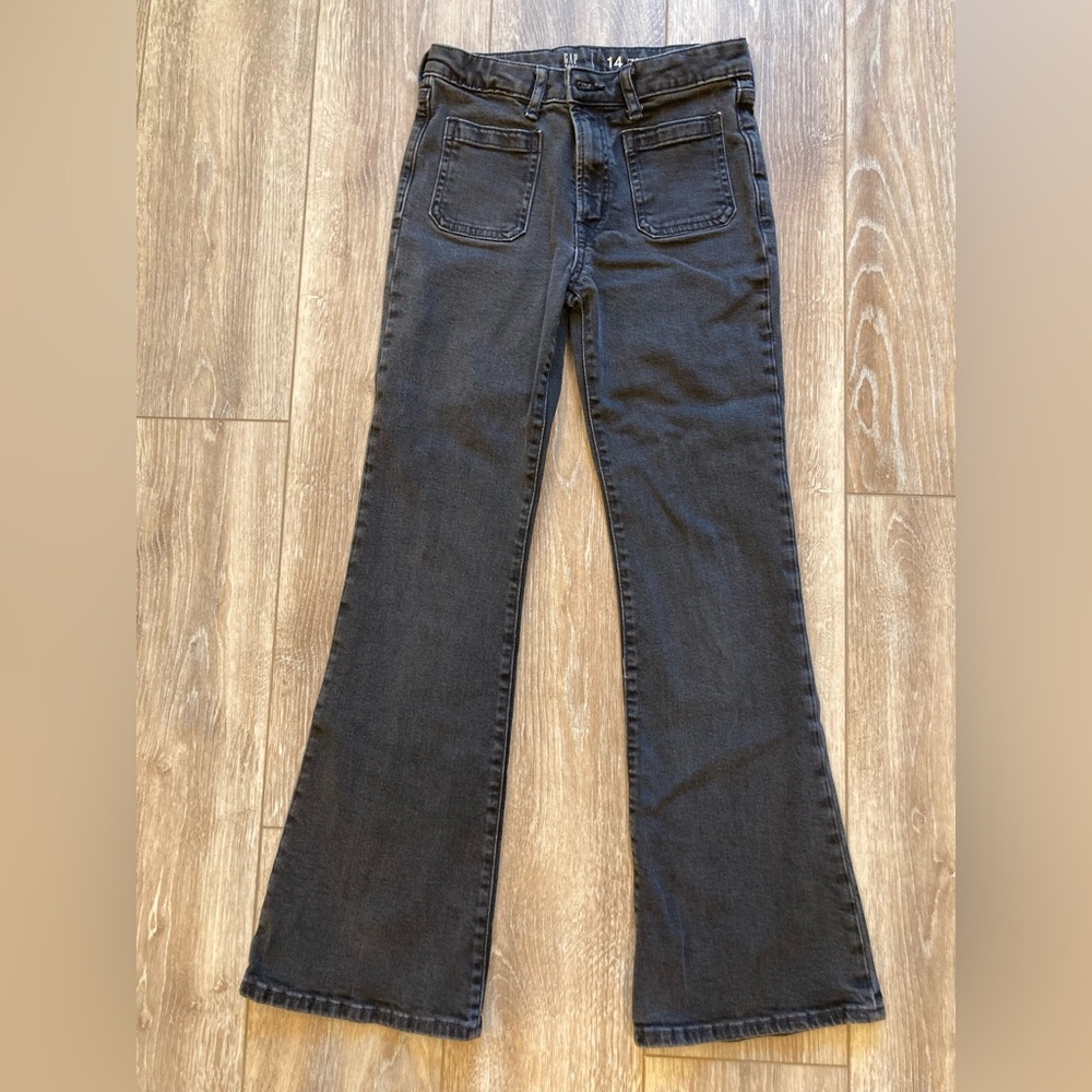 GAP kids Flare Dark Wash High Rise Jeans